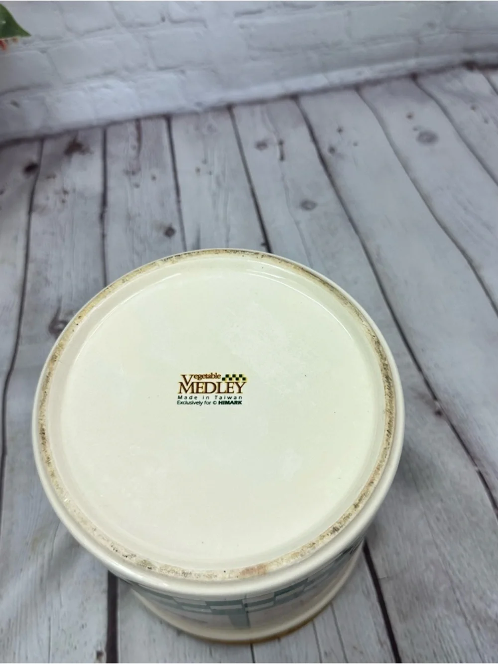 vtg 90s Himark vegetable medley large Canister cottage country farmhouse retro